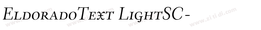 EldoradoText LightSC字体转换